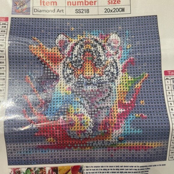 Rainbow Tiger Diamond Painting - Picture 2 of 3